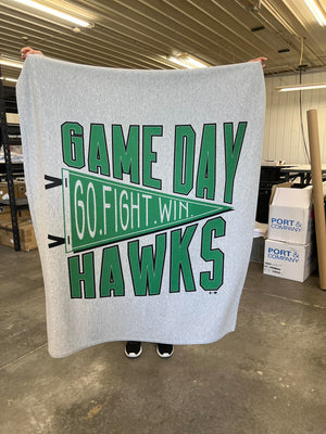 Grunge Game Day Custom Sweatshirt Blanket (BLANKET1088)