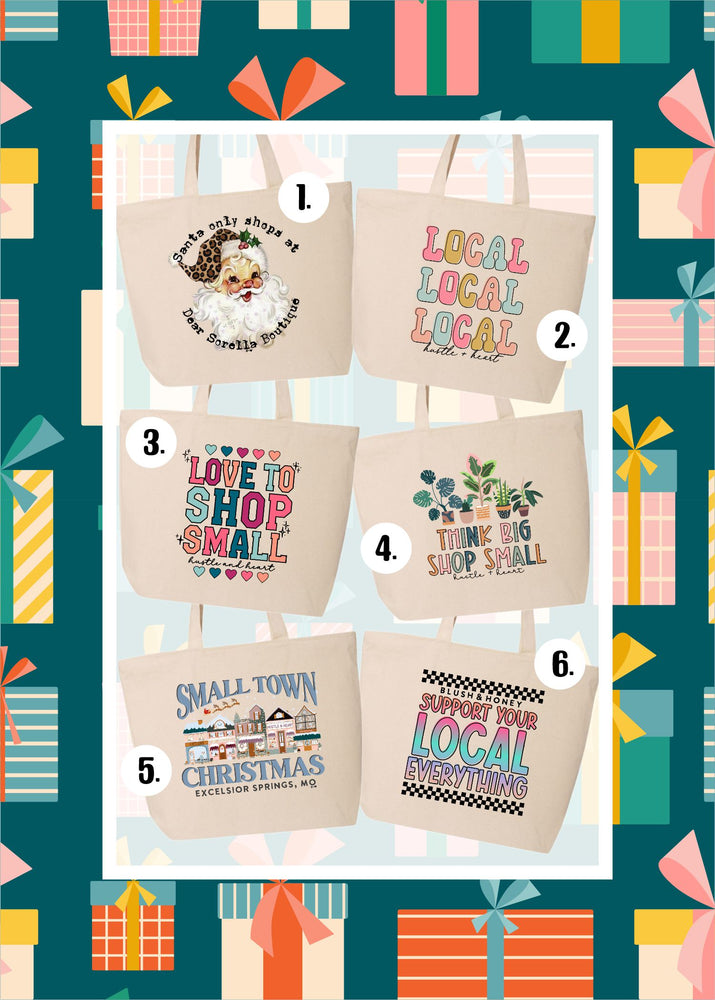 5- July: Custom Boutique Tote Bags