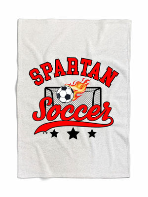 Fire Soccer Ball Custom Sweatshirt Blanket (BLANKET1122)