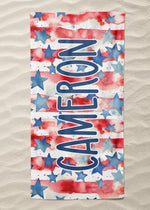 Watercolor Stars Beach Towel (BTOWEL1064)