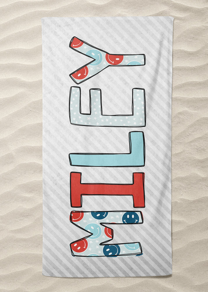 USA Doodle Beach Towel (BTOWEL1065)