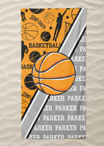 Custom Basketball Action Cross Beach Towel (BTOWEL1085)