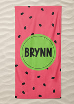 Watermelon Love Custom Beach Towel (BTOWEL1100)