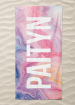 Pink Paints Custom Beach Towel (BTOWEL1117)