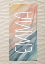 Boho Watercolor Custom Beach Towel (BTOWEL1122)