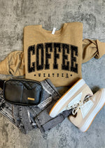 Distressed Coffee Weather Crew (FOOD1025-DTG-SS)