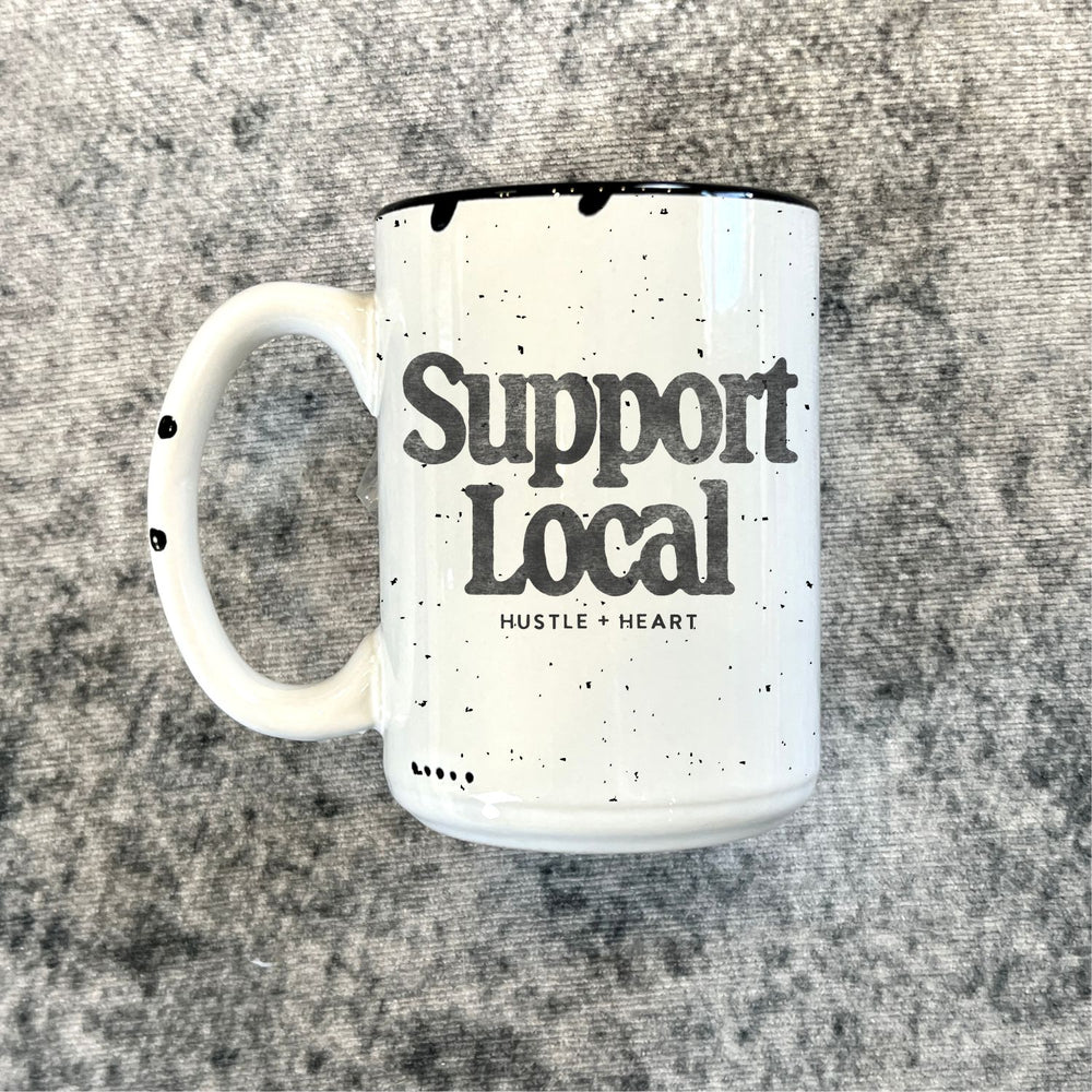 Support Local Custom Boutique Distressed 15oz Mug (DM1002)