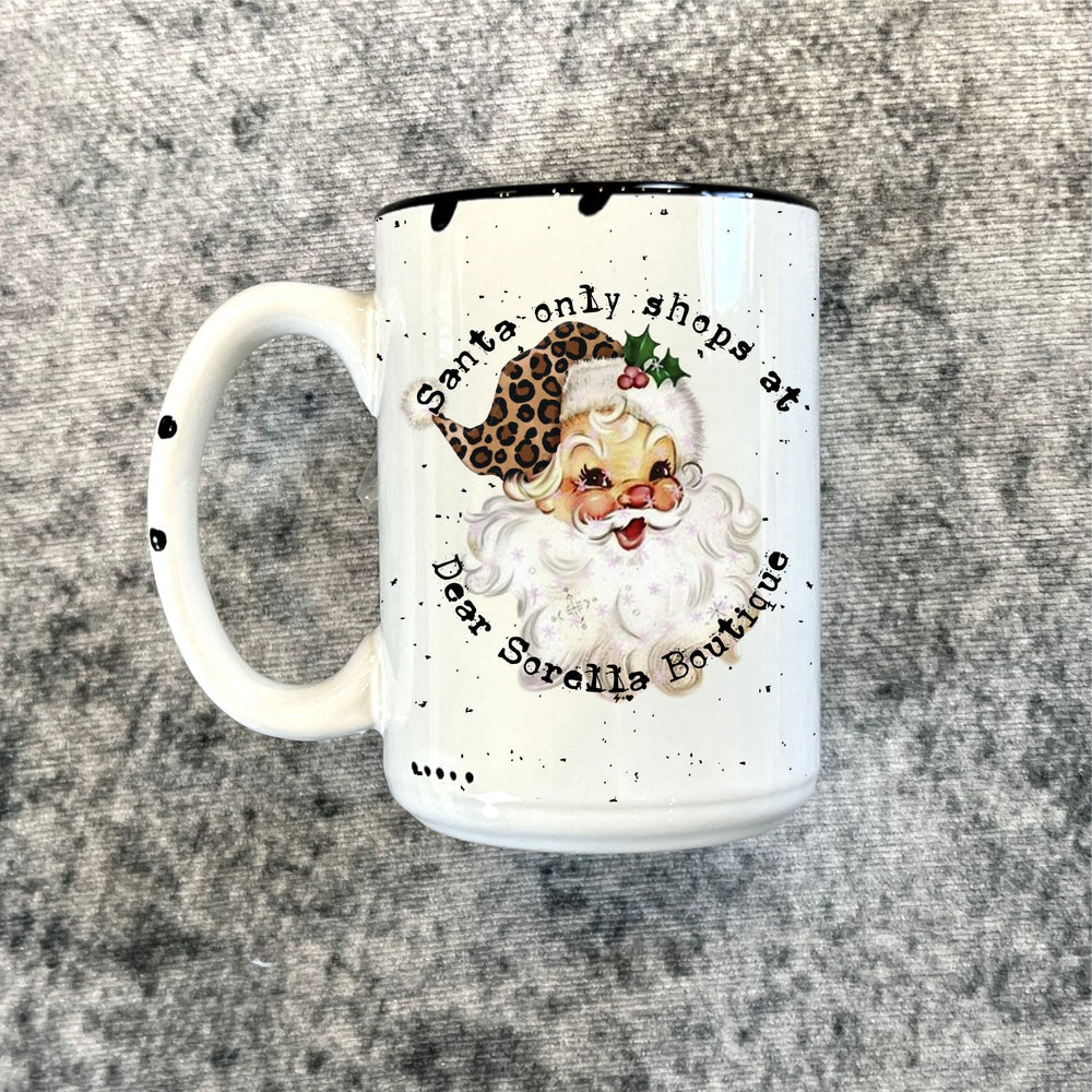 Santa only Shops Custom Boutique Distressed 15oz Mug (DM1006)