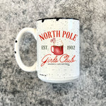 North Pole Girls Club Custom Boutique Distressed 15oz Mug (DM1009)