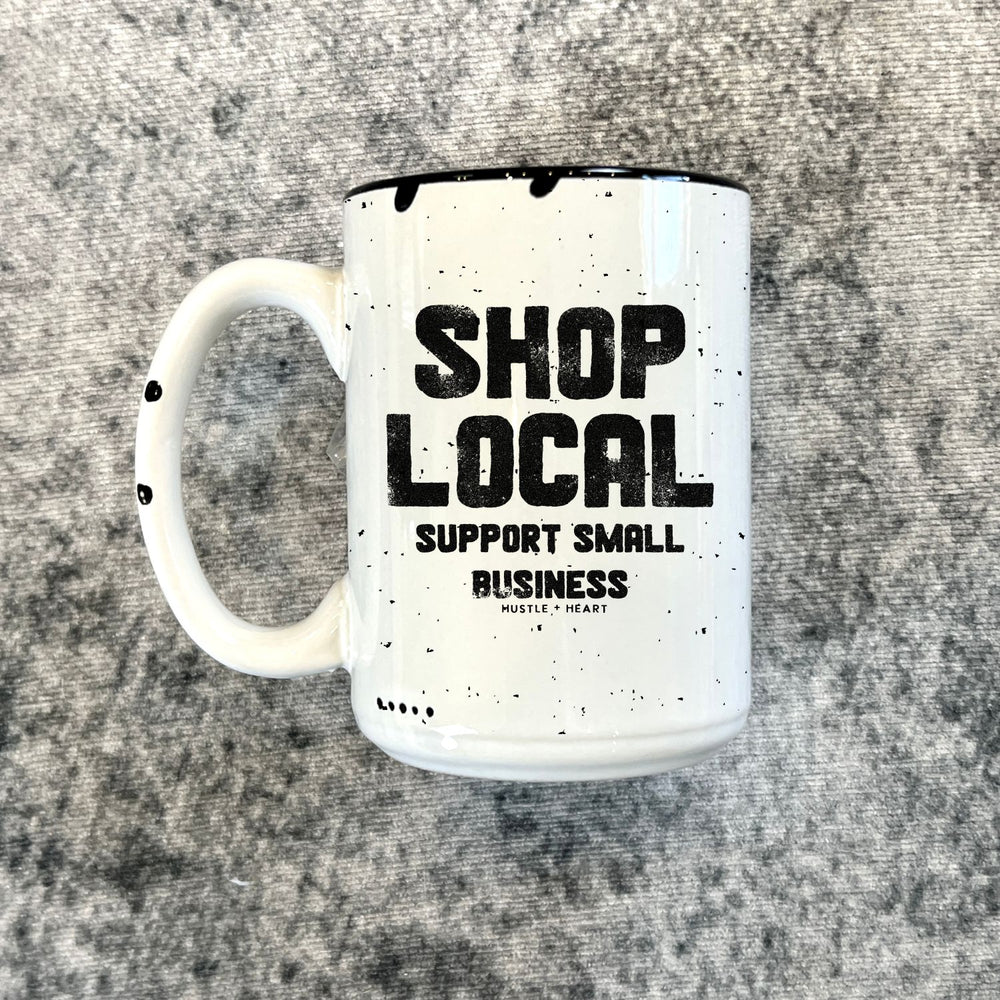 Shop Local Stamp Custom Boutique Distressed 15oz Mug (DM1040)
