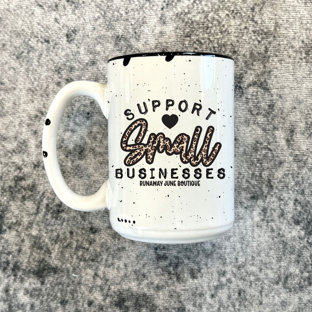 Support Small Business Boutique Custom Distressed 15oz Mug (DM1051)