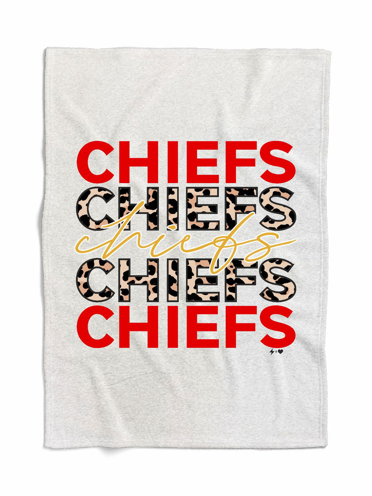 Chiefs Leo Repeat Sweatshirt Blanket (KCBLANKET1020)