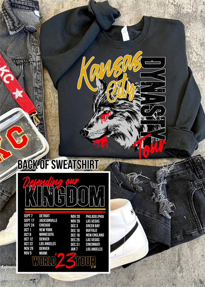 Kansas City Dynasty Tour 2023 Crew Sweatshirt (KCFB1053-DTF-SS)