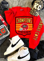 KC We are the Champions Sweatshirt- (KCFB1061-DTF-SS)
