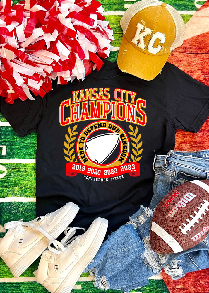 Kansas City Confrence Titles Tee Shirt (KCFB1222-DTF-TEE)