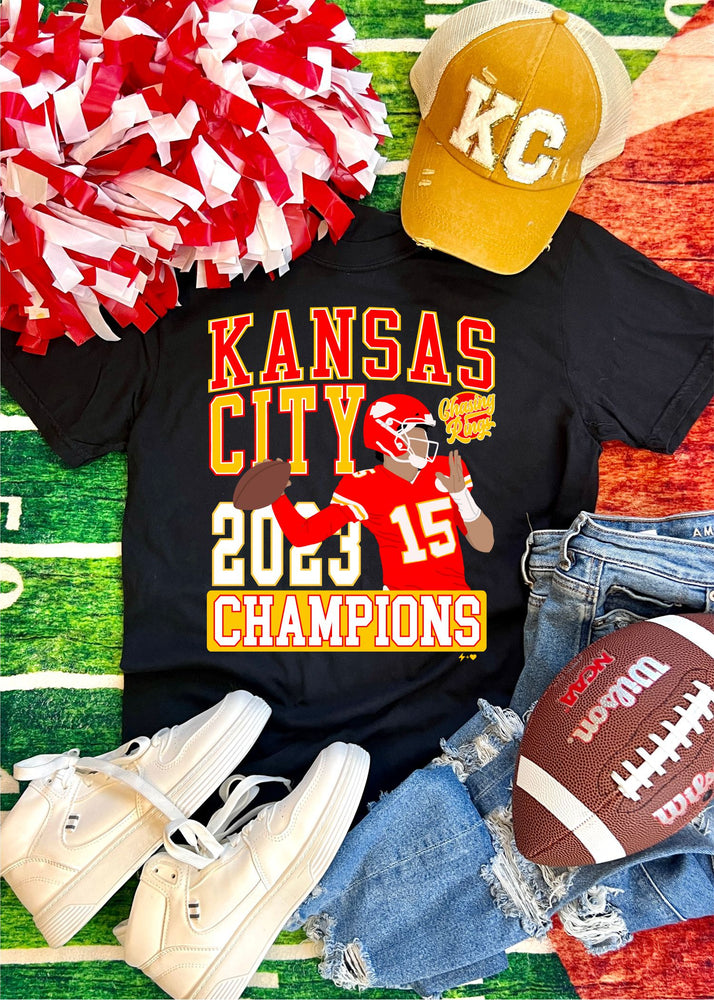 Football Champs Kansas City Tee Shirt (KCFB1224-DTF-TEE)