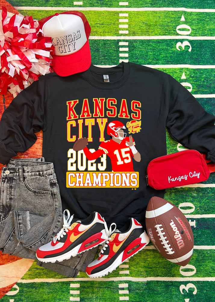 Football Champions Kansas City Sweatshirt (KCFB1224-DTF-SS)