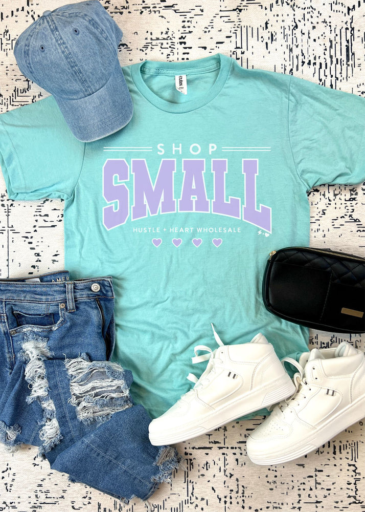 Varsity Custom Boutique Shop Small Blue Tee (LOGO1009-DTF-TEE)