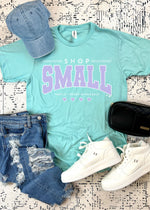 Varsity Custom Boutique Shop Small Blue Tee (LOGO1009-DTF-TEE)