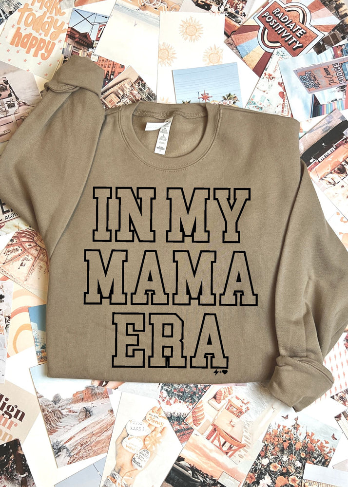 In my Mama Era Bella Canvas Tan Sweatshirt (MAMA1018-DTG-SS-TAN)