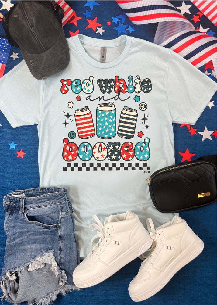 Red White and Boozed Graphic Tee (USA1023-DTG-TEE)