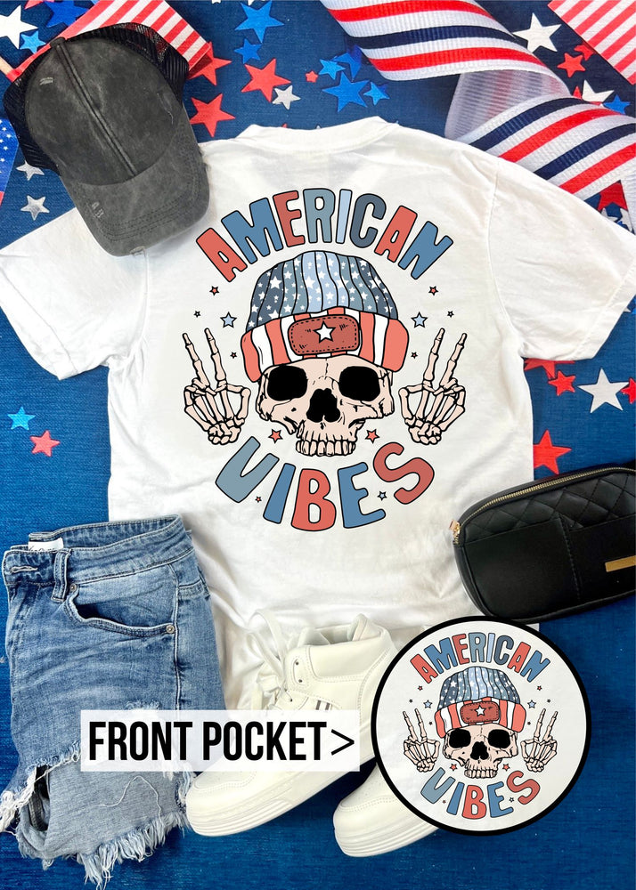 American Vibes Graphic Pocket Tee (USA1049-DTG-PTEE)