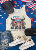 Western Land of the Free Graphic Tank (USA1053-DTG-TANK)