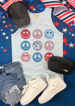 Disco and Peace American Graphic Tank (USA1054-DTG-TANK)
