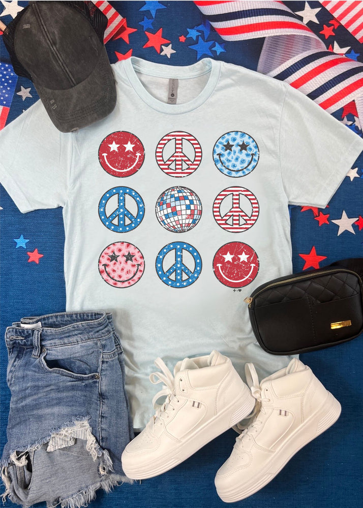 Disco and Peace American Graphic Tee (USA1054-DTG-TEE)