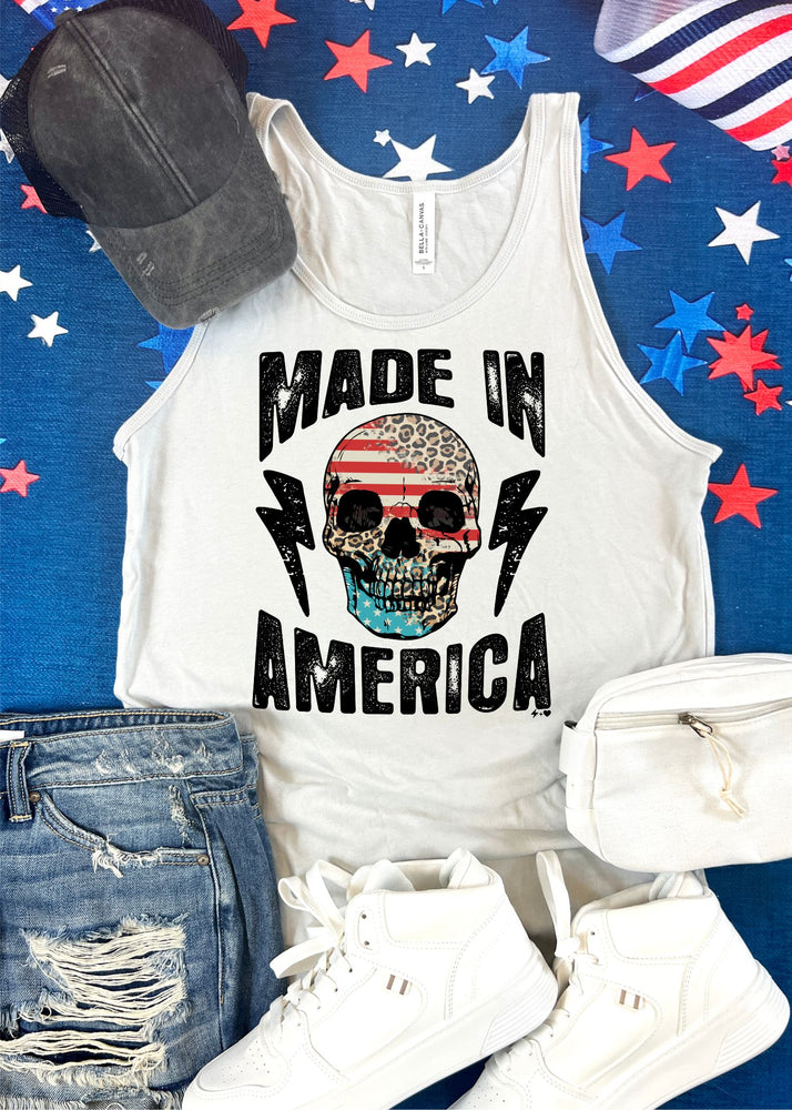 Made in America Skull Graphic Tank (USA1055-DTG-TANK)