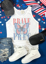 Brave and Free Graphic Tank (USA1058-DTG-TANK)