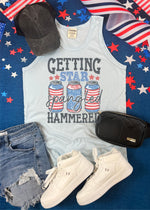 Getting Star Spangled Hammered Graphic Tank (USA1059-DTG-TANK)