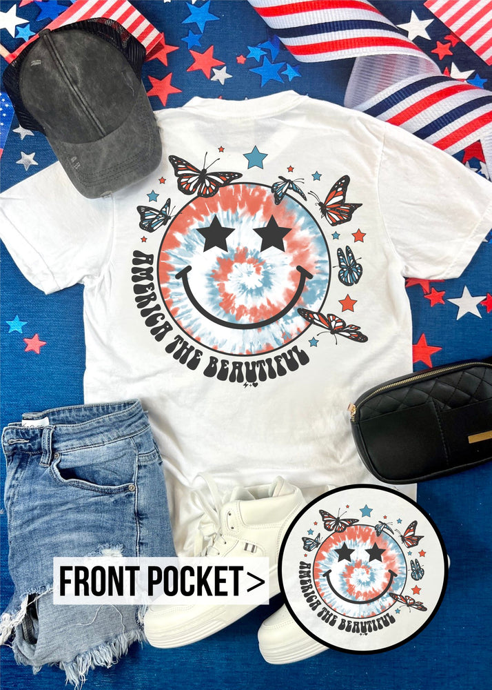 America the Beautiful Pocket Tee (USA1061-DTG-PTEE)