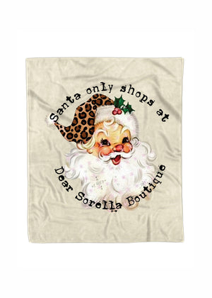 Custom Boutique Santa Only Shops Blanket (SMB1001)