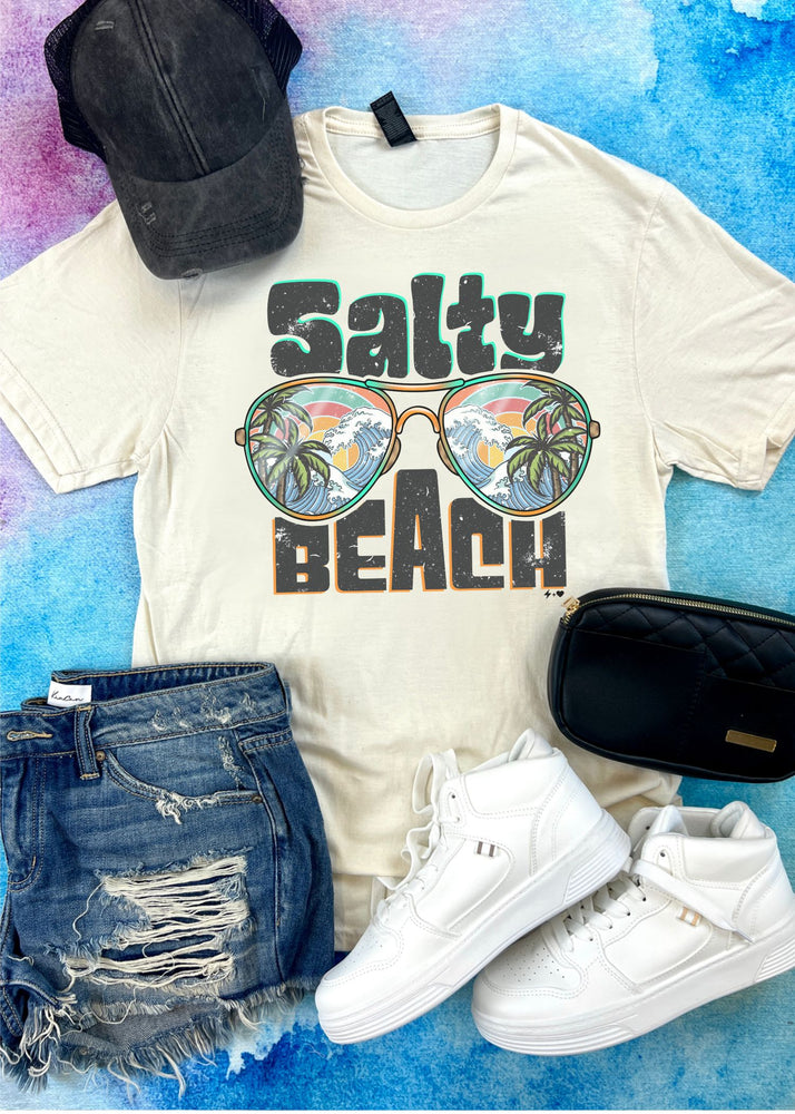 Salty Beach Tee  (SUMMER1023- DTG-TEE)