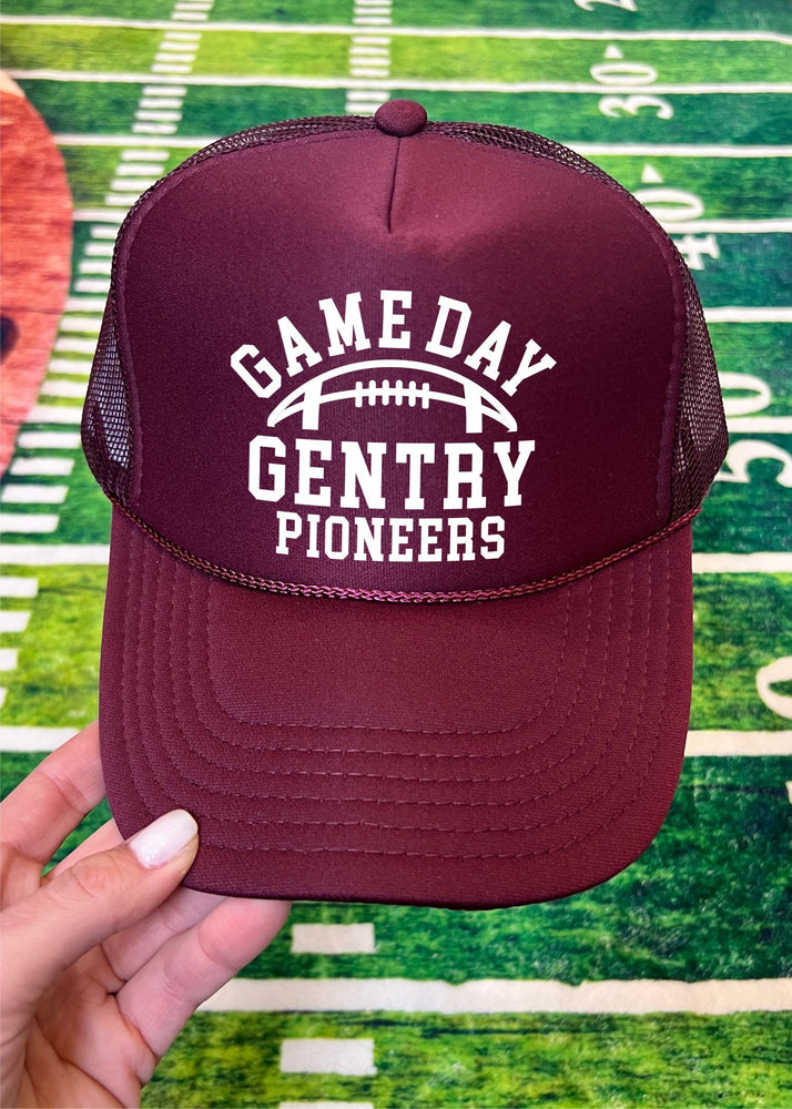 Arched Football Game Day Custom Trucker Hat (TH1016)