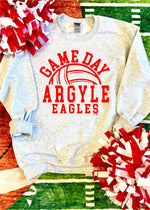 Arched Game Day Volleybal Custom Sweatshirt (VBALL1011-DTG-SS)