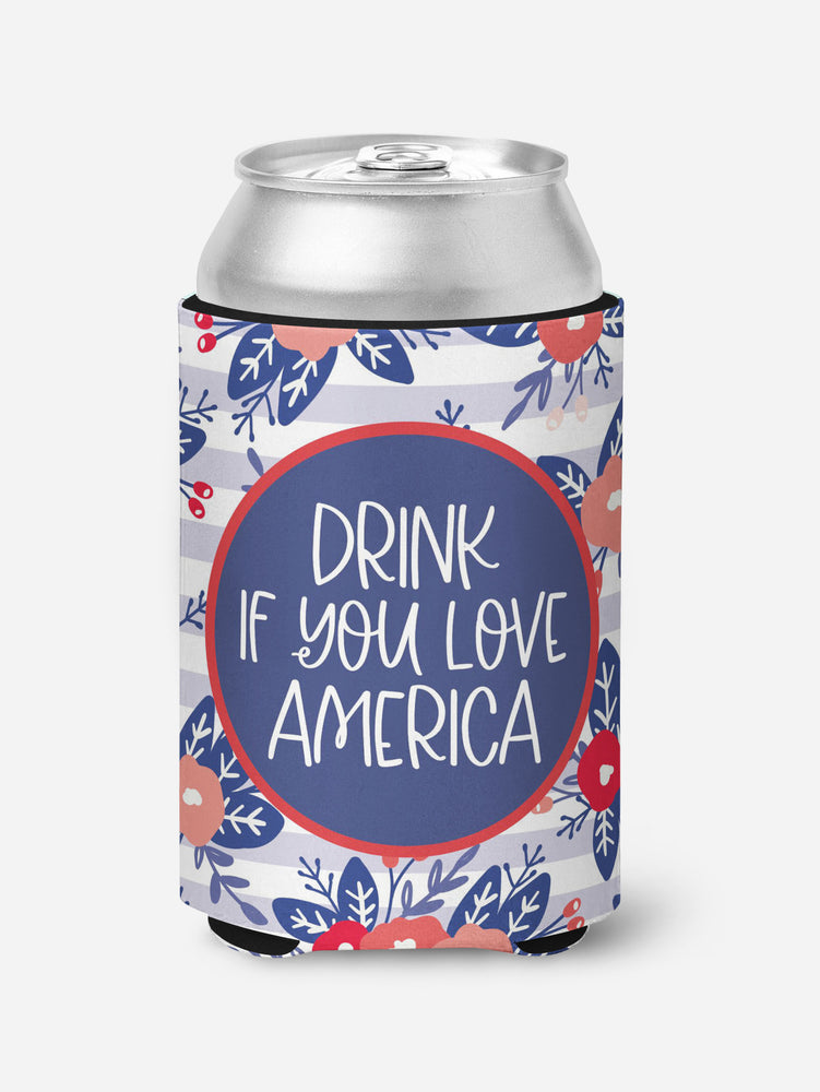Drink if you Love America Can Insulator (CC1097)
