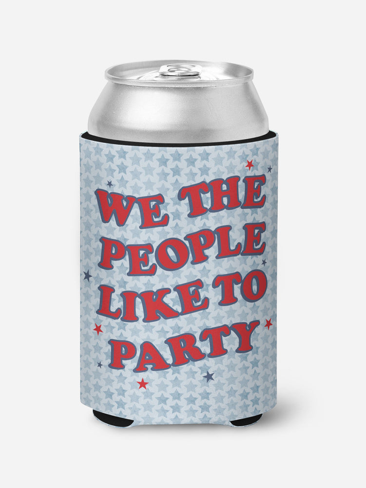 We the People like to Party Patriotic Can Insulator (CC1098)