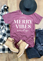 Merry Vibes Only Christmas Tee (XMAS1028-SPT-TEE)