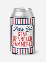 Star Spangled Hammered Can Insulator (CC1087)