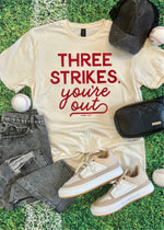 Three Strikes Your Out Tee (BASEBALL1043-DTG-TEE)
