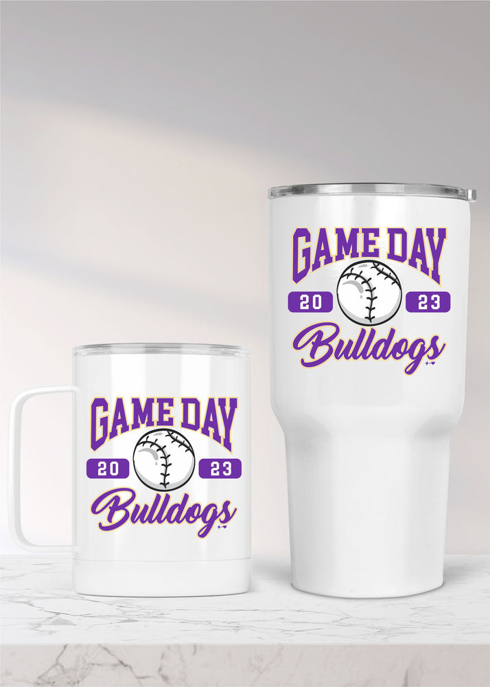 Classic Game Day Baseball Custom Metal Drinkware (BBALLDW1023)