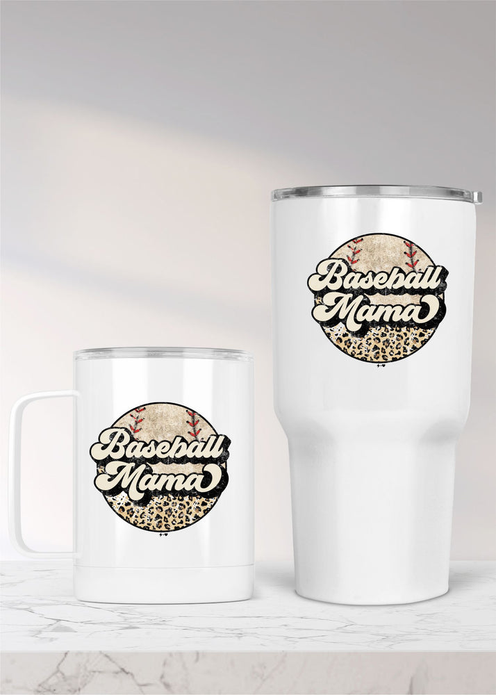 Distressed Baseball Mama Metal Drinkware (BBALLDW1024)