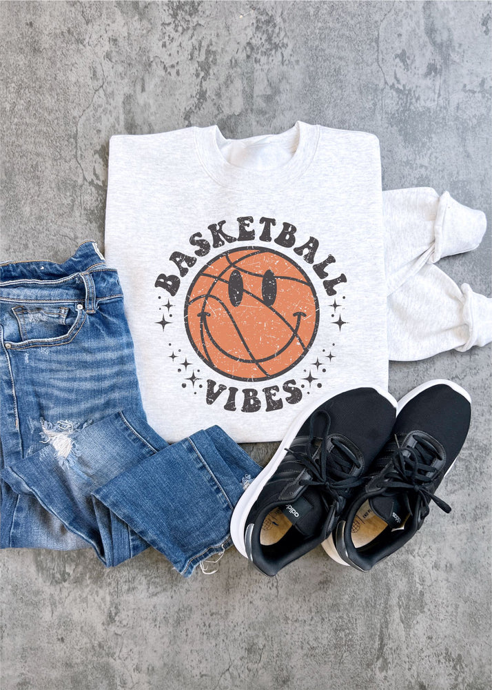Basketball Vibes Sweatshirt (BSKTBALL1007-DTG-SS)