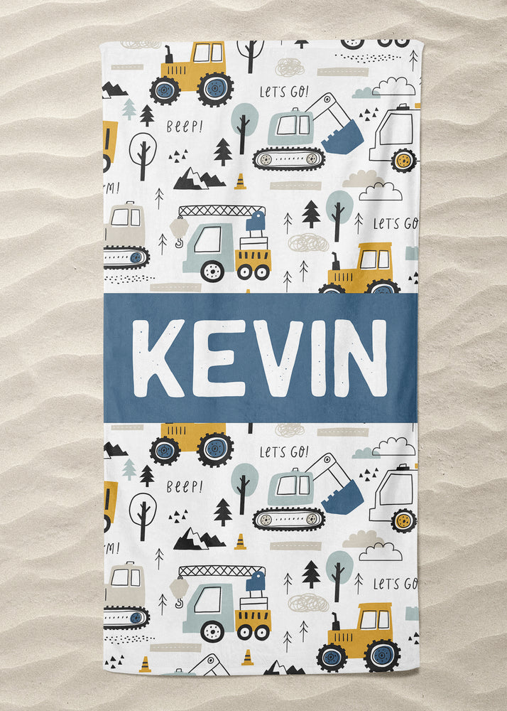 
            
                Load image into Gallery viewer, All the Tractors Custom Beach Towel (BTOWEL1005)
            
        