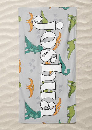 Dinos Custom Beach Towel (BTOWEL1006)