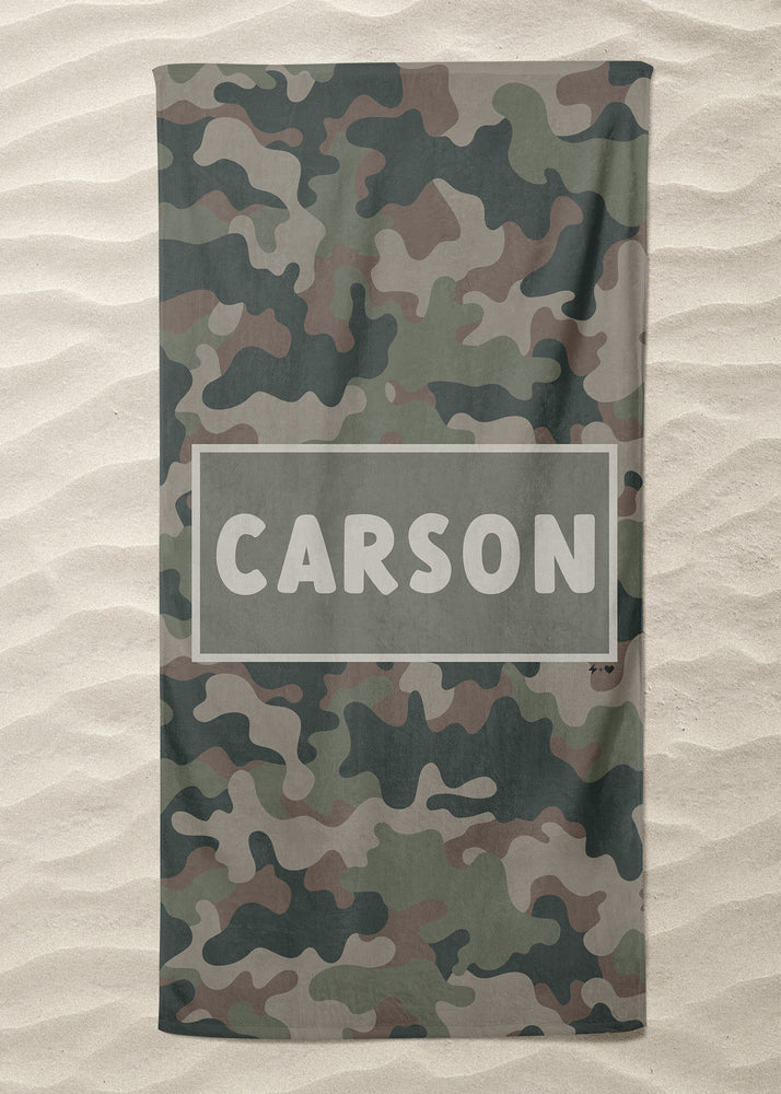 Camo Custom Beach Towel (BTOWEL1009)
