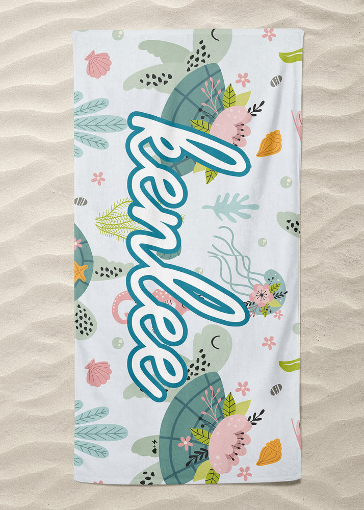 
            
                Load image into Gallery viewer, Turtles Custom Beach Towel (BTOWEL1018)
            
        
