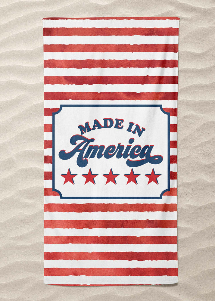 
            
                Load image into Gallery viewer, Made in America Beach Towel (BTOWEL1059)
            
        